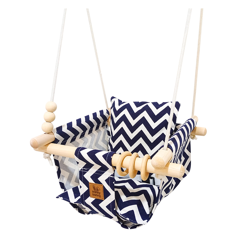 Ayunan Bayi Bantal Kanvas Kayu